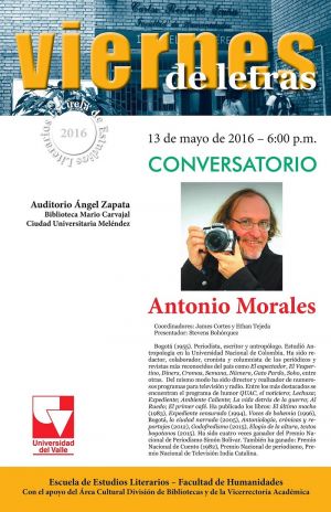 Viernes de letras con Antonio Morales