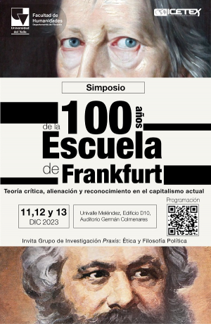 Simposio 100 a&ntilde;os de la Escuela de Frankfurt