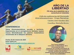 Conferencia: sobre los saberes matem&aacute;ticos ancestrales de la di&aacute;spora africana