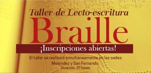 Taller de lecto-escritura braille