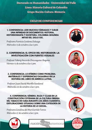 Ciclo de conferencias sobre Historia Cultural de Colombia