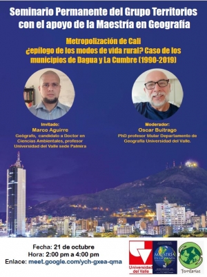 Metropolizaci&oacute;n de Cali &iquest;ep&iacute;logo de los modos de vida rural?