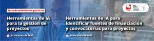 Webinarios sobre Gesti&oacute;n y financiaci&oacute;n de proyectos con Inteligencia Artificial