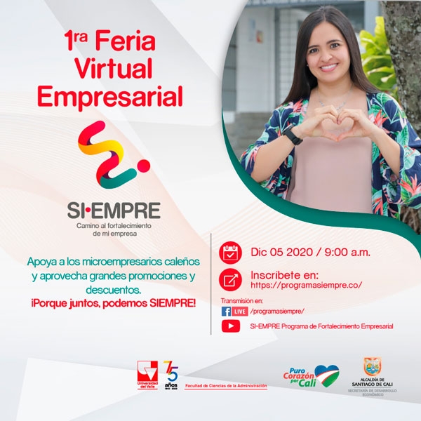 En diciembre, &lsquo;C&oacute;mprale a Cali&rsquo; en la Feria Virtual Empresarial SI-EMPRE