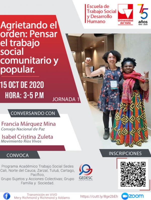 Jornadas Agrietando el orden: Resistencias y re- existencias para pensar el trabajo social comunitario y popular