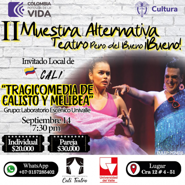 Teatro de Univalle en muestra alternativa de Cali Teatro