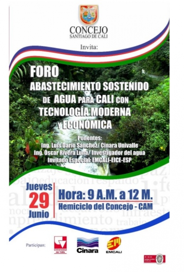 El abastecimiento de agua para Cali