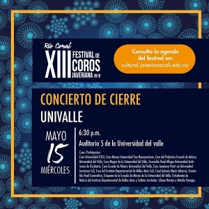 Grupos de Univalle en cierre del XIII Festival de Coros Javeriana 2019