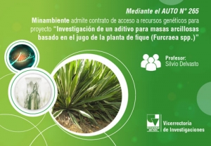 Admiten solicitud de Contrato de Acceso a Recursos Gen&eacute;ticos (aditivo para masas arcillosas)