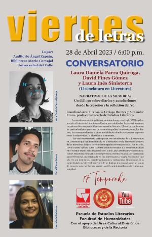 Viernes de Letras: &ldquo;Narrativas de la memoria&rdquo;