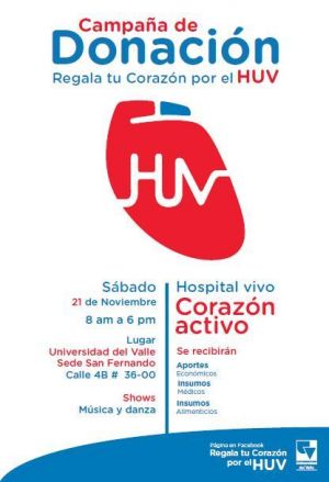 Regala tu coraz&oacute;n por el HUV
