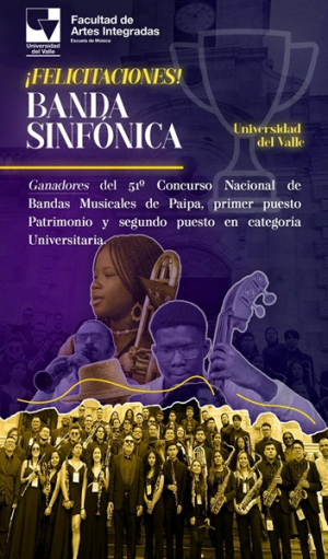 Sinf&oacute;nica de Univalle brill&oacute; en el 51 Concurso Nacional de Bandas Musicales en Paipa